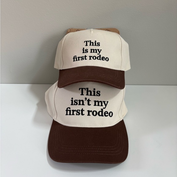 David and Young Accessories - David & Young Mama & Mini 'This is/This isn't my first rodeo' Trucker Hats